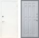 Входная металлическая Дверь Рекс (REX) 1А Белая шагрень FL-33 Сандал белый в Кашире
