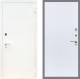 Входная металлическая Дверь Рекс (REX) 1А Белая шагрень FL-290 Силк Сноу в Кашире