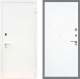 Входная металлическая Дверь Рекс (REX) 1А Белая шагрень FL-291 Силк Сноу в Кашире