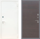 Входная металлическая Дверь Рекс (REX) 1А Белая шагрень GL венге поперечный в Кашире