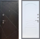 Входная металлическая Дверь Рекс (REX) 13 Венге FL-128 Белый ясень в Кашире