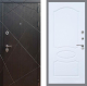 Входная металлическая Дверь Рекс (REX) 13 Венге FL-128 Силк Сноу в Кашире