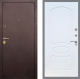 Входная металлическая Дверь Рекс (REX) Лайт 3К FL-128 Белый ясень в Кашире