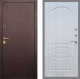 Входная металлическая Дверь Рекс (REX) Лайт 3К FL-128 Сандал белый в Кашире