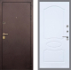 Входная металлическая Дверь Рекс (REX) Лайт 3К FL-128 Силк Сноу в Кашире