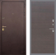 Входная металлическая Дверь Рекс (REX) Лайт 3К GL венге поперечный в Кашире