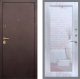 Дверь Рекс (REX) Лайт 3К Зеркало Пастораль Сандал белый в Кашире