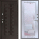 Входная металлическая Дверь Рекс (REX) Сенатор 3К Зеркало Пастораль Сандал белый в Кашире