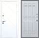 Входная металлическая Дверь Рекс (REX) 13 Силк Сноу FL-33 Белый ясень в Кашире