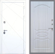 Входная металлическая Дверь Рекс (REX) 13 Силк Сноу FL-128 Сандал белый в Кашире