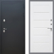Входная металлическая Дверь Рекс (REX) 5 Черный Муар Сити Белый ясень в Кашире
