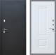 Входная металлическая Дверь Рекс (REX) 5 Черный Муар FL-2 Силк Сноу в Кашире