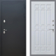 Входная металлическая Дверь Рекс (REX) 5 Черный Муар FL-33 Белый ясень в Кашире
