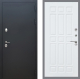 Входная металлическая Дверь Рекс (REX) 5 Черный Муар FL-33 Силк Сноу в Кашире