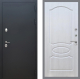 Входная металлическая Дверь Рекс (REX) 5 Черный Муар FL-128 Лиственница беж в Кашире