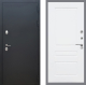 Входная металлическая Дверь Рекс (REX) 5 Черный Муар FL-243 Силк Сноу в Кашире
