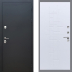 Входная металлическая Дверь Рекс (REX) 5 Черный Муар FL-289 Белый ясень в Кашире