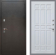 Входная металлическая Дверь Рекс (REX) 5 Серебро Антик FL-33 Белый ясень в Кашире