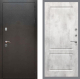Входная металлическая Дверь Рекс (REX) 5 Серебро Антик FL-117 Бетон светлый в Кашире