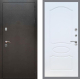 Дверь Рекс (REX) 5 Серебро Антик FL-128 Белый ясень в Кашире