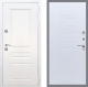 Входная металлическая Дверь Рекс (REX) Премиум-н Силк Сноу FL-289 Белый ясень в Кашире