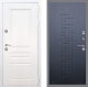 Входная металлическая Дверь Рекс (REX) Премиум-н Силк Сноу FL-289 Ясень черный в Кашире